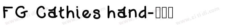 FG Cathies hand字体转换